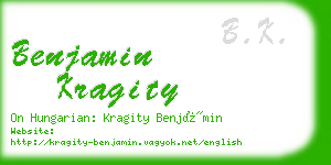 benjamin kragity business card